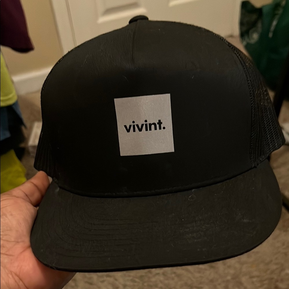 Vivint Black Trucker Hat